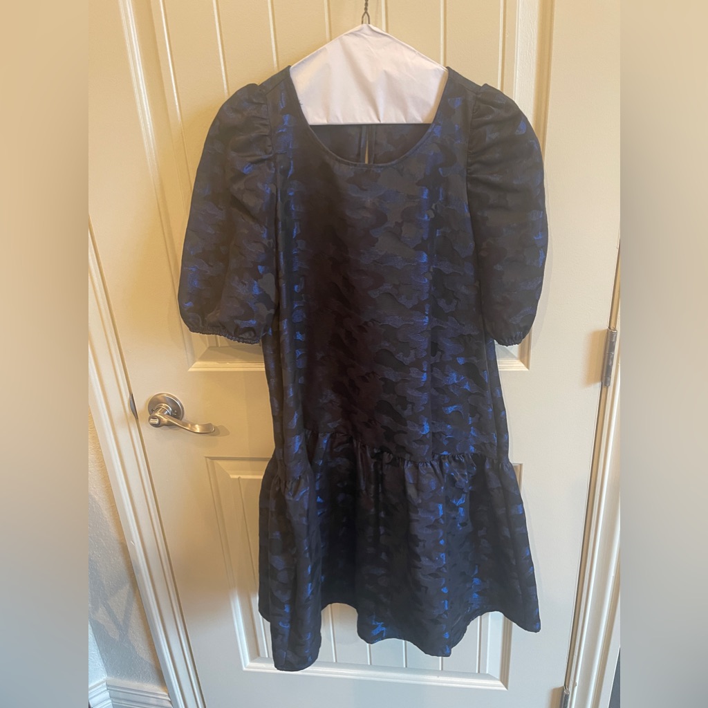 Zara Metallic Camo Dress